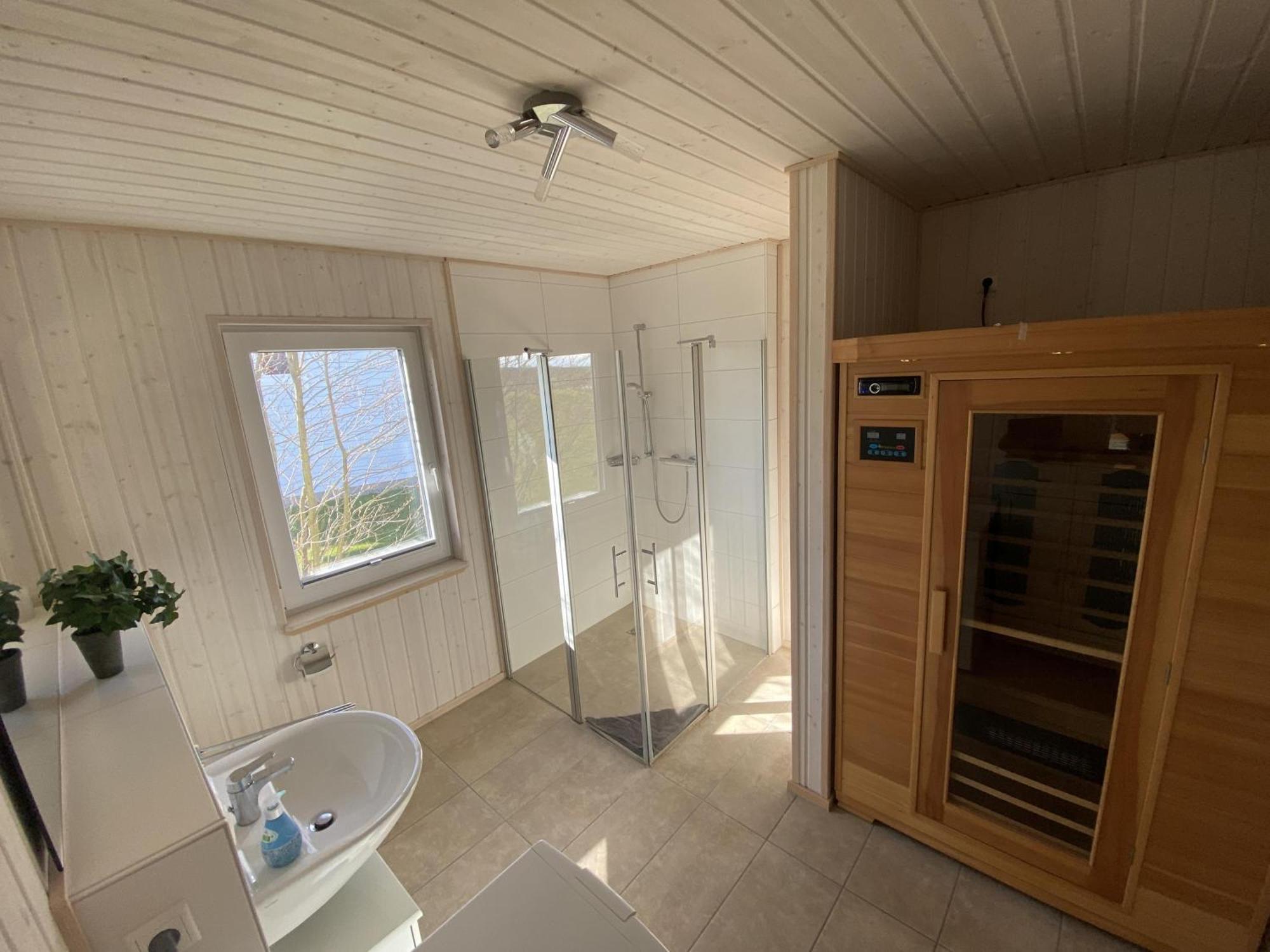 Ferienhaus Skipper Hus By Seeblick Ferien Oro, Kamin,Sauna 奥尔本尼兹 外观 照片